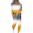 thumbnail image 2 of successthop 2 Piece Sweatsuits for Women Patchwork Crewneck Long Sleeve Shirts and Jogger Sweatpants Fit Workout Outfits Activewear Tracksuit Jogging Suits Sweatsuits, 2 of 5