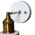 thumbnail image 3 of White Shade Sconce 1 Holder Mid Century Light Bathroom Vanity Light 1 Light Wall Lighting Lamp Bathroom Sconce Lighting, 3 of 3