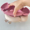 thumbnail image 4 of Plato de comedor de silicona con ventosa segura para bebé, platos sólidos de cangrejo bonito para niños, vajilla de entrenamiento con succión, cuencos de alimentación para niños, 4 of 6