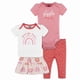 thumbnail image 1 of Gerber Set 1 Pañalero, 1 Playera, 1 Pantalón y 1 Falda Niña Talla 6-9M, 1 of 5