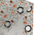 thumbnail image 4 of Ambesonne Fox Grommet Curtain, Funny Garden, 50" x 96", Turquoise Orange Brown, 4 of 6