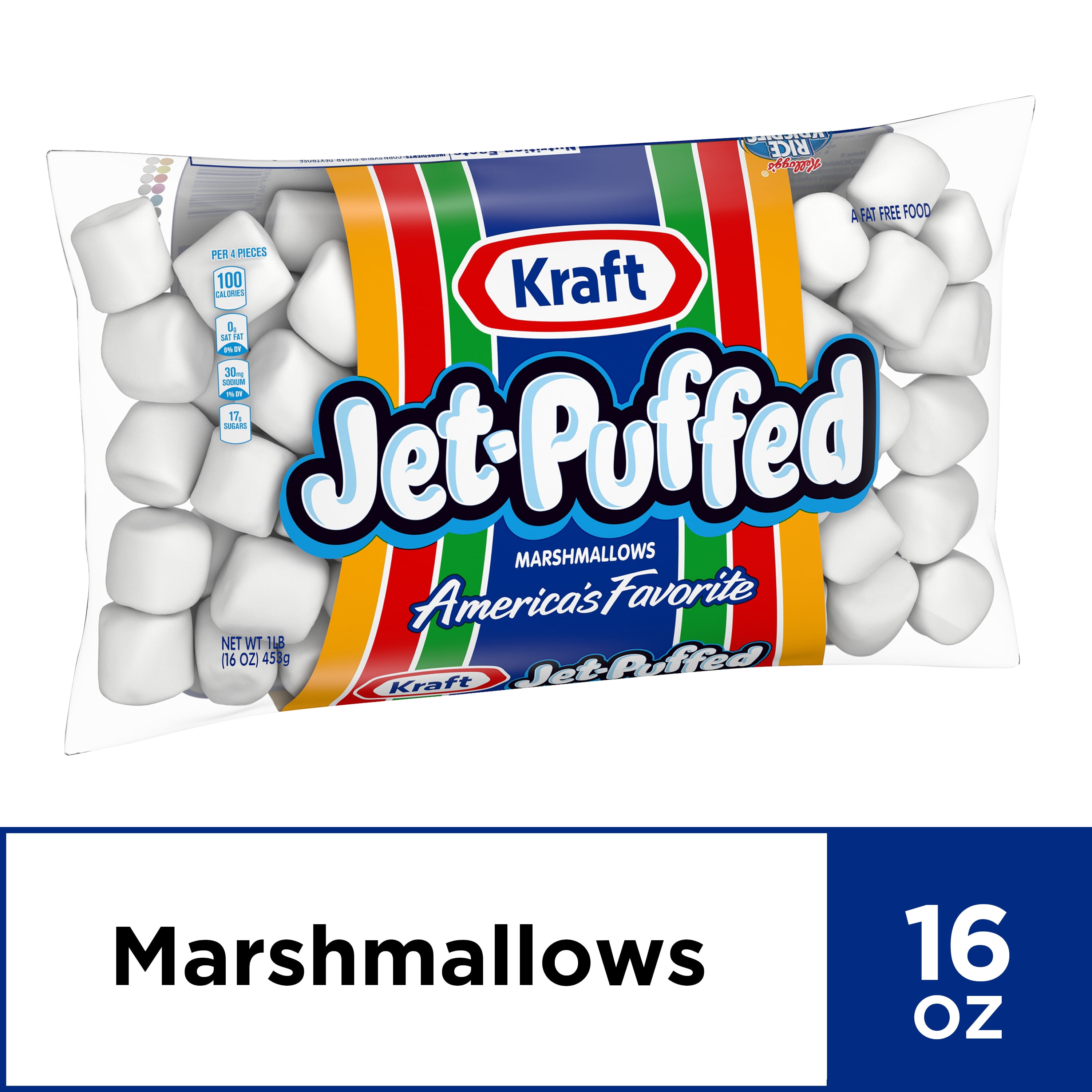 Jet Puffed Marshmallows 16 Oz Bag Walmart Walmart
