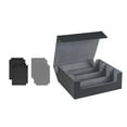 thumbnail image 3 of Estuche para cartas de 1800 cartas, protección para tarjetas, a prueba de golpes, cierre magnético premium Tarjetero gris negro, 3 of 9