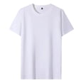 thumbnail image 4 of Camiseta sencilla de algodón de gran tamaño para hombre, camisetas de verano informales de manga corta de color sólido, camisetas nuevas de 2023 de alta calidad y2k para hombre, 4 of 5