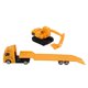 thumbnail image 2 of Ensemble de 4 mini-camions de chantier en alliage 1:64, camion porteur, remorque d'ingénierie, jouets pour enfants de 3 ans et plus, 2 of 4