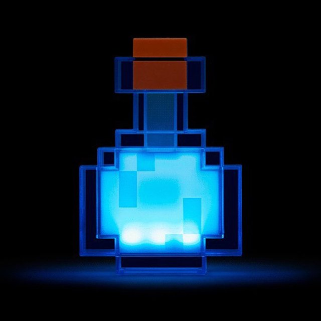 Lámpara de minero circundante TUNC Botella que cambia de color modelo de juguete