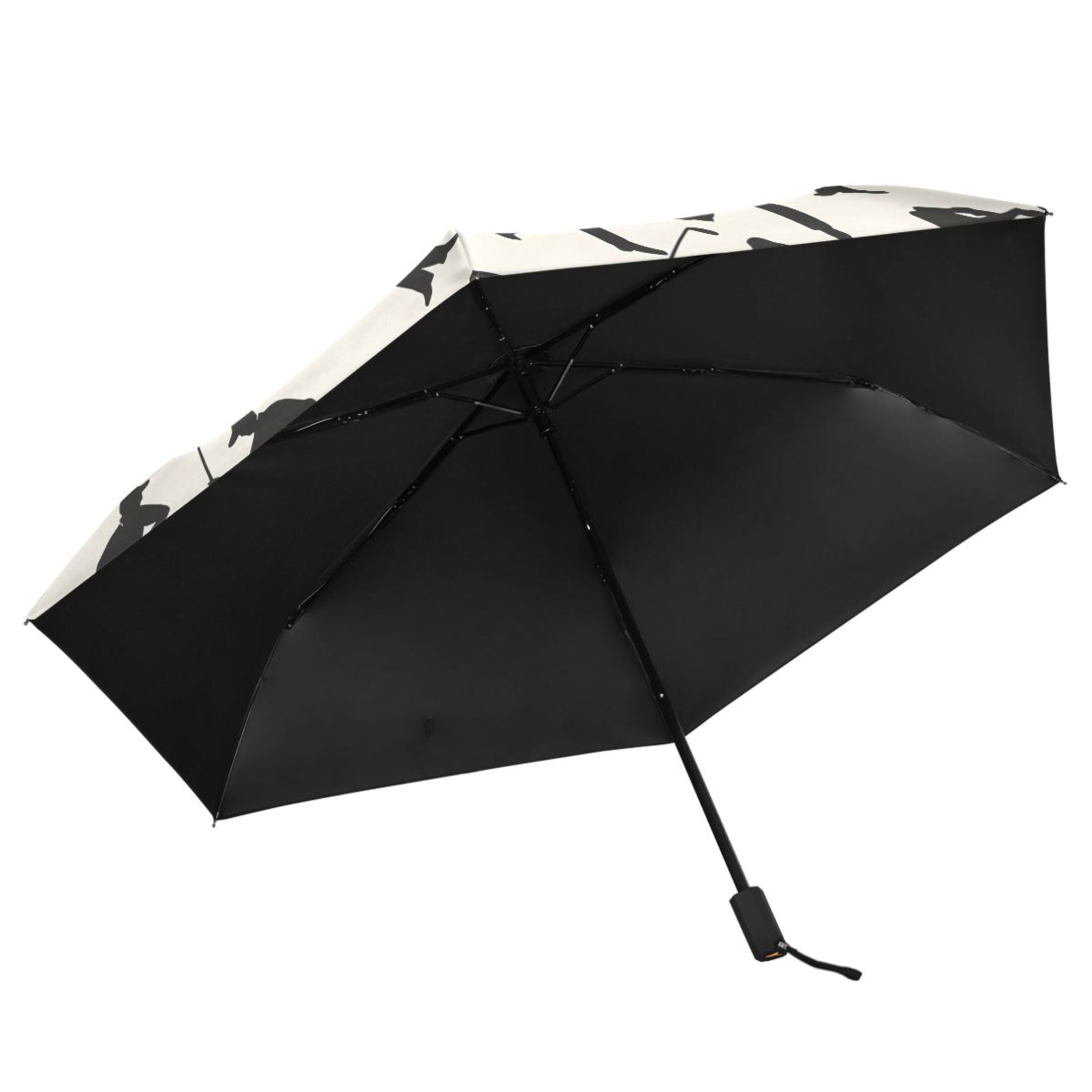 ALAZA Baseball and Player UPF 50+ Compact Folding Umbrella for Rain Travel Umbrella Packable
