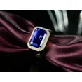 thumbnail image 2 of 925 Solid Sterling Silver Natural Blue Sapphire Anniversary Ring Gift Free Ship, 2 of 2
