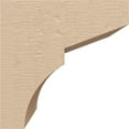thumbnail image 3 of 5"W x 5"D x 5"H Wide Monterey Rough Cedar Woodgrain TimberThane Corbel, Primed Tan, 3 of 6