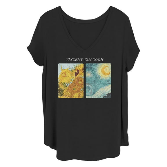 Women's Lost Gods Van Gogh Paintings  Graphic T-Shirt