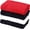 Assorted (Navy, Red, White), variant on Ruvanti Premium White Bath Towel Set, 8 Pack 100% Cotton, Which  Include 2 Bath 27x54, 2 Hand 16x28, 4 Face 13x13. Extra Soft, Quick Dry, Lightweight, Luxury Towels for Bathroom & Hotel.