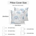 thumbnail image 3 of Waterproof Throw Pillow Covers Set of 2, 16x16 Inch Gray Blue Floral Spring Decorative Pillowcases Outdoor Pillow Slip Cushion Covers Set for Couch Tent Country Summer Botanical, 3 of 7
