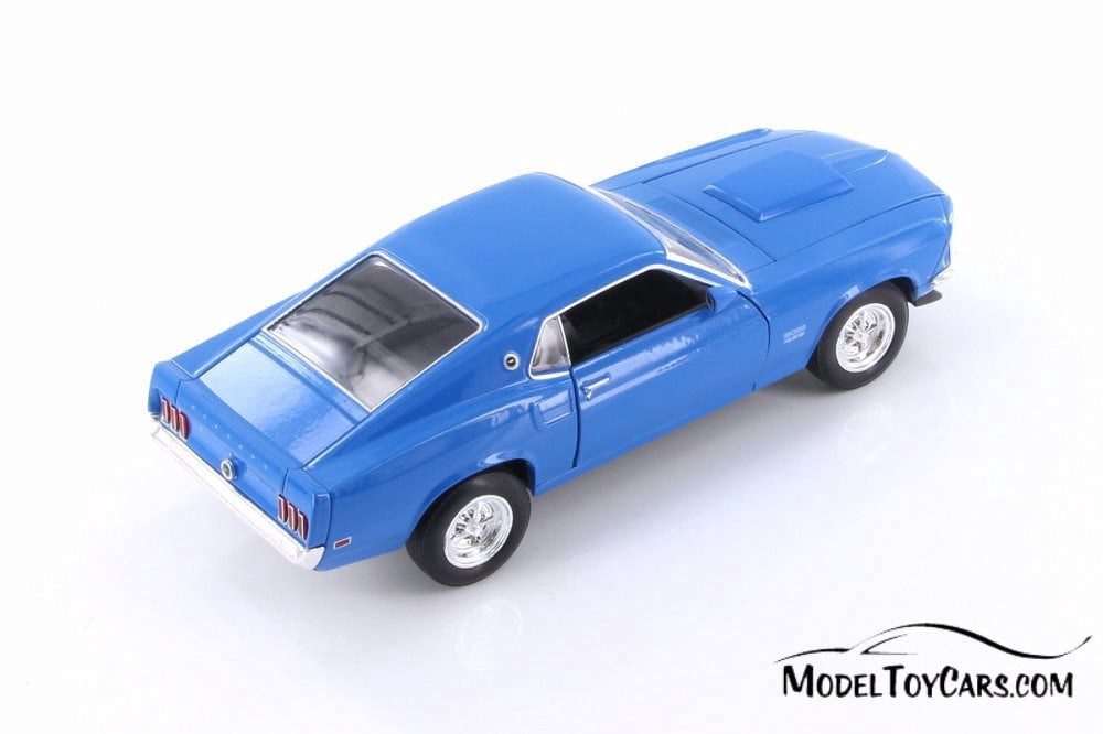 1969 Ford Mustang Boss 429 Hardtop, Blue - Welly 24067/4D - 1/24 scale Diecast Model Toy Car (Brand New but NO BOX)