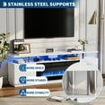 thumbnail image 6 of Fireplace TV Stand with 36 Inch Electric Fireplace, Entertainment Center with Fireplace, 2-Tier TV Stand with Storage & LED, for TVs Up to 80", 6 of 7