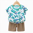 thumbnail image 5 of Toddler Boy Clothes Sets Cute Skateboard Bear Print Urban T-Shirt & Heather Gray Shorts 2-Piece Outfit Street Style Outfit 2-11 T, 5 of 6