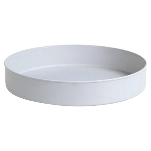 Advancent Cocina Baño Cosmético giratorio Bandeja de almacenamiento y sin bloqueo Rotación Amplio espacio Organizadores de utensilios de cocina gris de una sola capa ra 32.3 cm * 6.7 cm