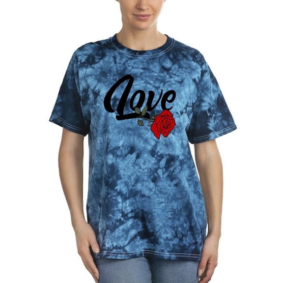 Love With Rose Tie Dye Crystal Women -Image by Shutterstock, Female XX-Large