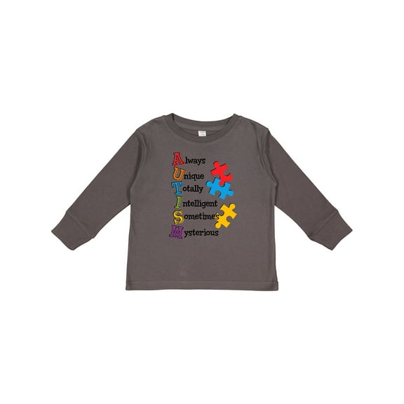 Inktastic Autism Acrostic Boys or Girls Long Sleeve Toddler T-Shirt