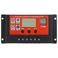 thumbnail image 1 of Controlador de panel solar 30A 12V 24V PWM Pantalla LCD inteligente Regulador de batería MPPT, 1 of 5