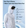 thumbnail image 3 of OwnShow Sunscreen Rash Guard Fishing Shirt for Men Quick-Dry UPF 50 Sun Protection Coat Lure Hooded Mask for Fishing Clothing, 3 of 8