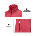 thumbnail image 4 of Women's Lightweight Softshell Vest, Windproof Sleeveless Jacket for Running Hiking Travel, Watermelon XXL, 4 of 6