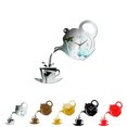 thumbnail image 3 of Acrylic Dial Teapot Wall Clock wall clock; Non-ticking Clock Living Room Kitchen Bedroom Office Decor, 3 of 9