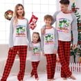 thumbnail image 2 of Pijamas familiares navideños a juego, conjuntos de pijamas a cuadros blancos y negros, My Gnomies, Christams en julio, 2 of 4