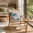 thumbnail image 6 of Zynviq Decorative Pillow Covers Multicolor 18x18inch Couch Pillow Covers Flower with Zipper Square Polyester, 6 of 6