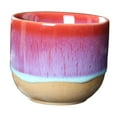 thumbnail image 4 of Ceramic Mug Without Handle, 150 Ml, Sake Cup, Traditional Japanese Handmade Mate Red, 4 of 9