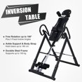 thumbnail image 1 of Gravity Inversion Table for Home Fitness & Pain Relief Therapy, Black & White, 1 of 10