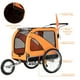 thumbnail image 3 of Fiximaster Dog Bike Trailer Load Bearing 40kg for Big Dog Pets Carts with a 12 inch Jogger Wheel and a 6" Swivel Stroller Wheel ShopWise Round, 3 of 10