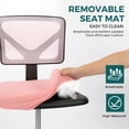 thumbnail image 5 of edx Home Office Desk Chair, Armless Mesh Computer Chair Small Space Swivel Adjustable Low Back Task Chair for Teens/Adults, Pink, 5 of 10