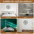 thumbnail image 6 of Eummy 15.60 inches Digital Battery Modern Home Living Room Wall Clocks, 6 of 8