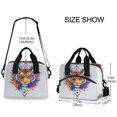 thumbnail image 3 of Lunch Bag Portable Crossbody Meal Bag Cooler Bag Insulated Lunch Bag Food Bag Handheld & Crossbody Design Color Art Cool Tiger, 3 of 6