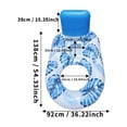 thumbnail image 2 of Inflatable Pool Float Lounger for Adults, Foldable PVC Floating Bed Chair, Portable Water Hammock for Swimming Pool Beach Summer Vacation Sunbathing(C), 2 of 5