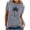 Grey, variant on Trendfront Womens Summer Crew Neck Short Sleeve Tops Beach Hawaii Style Coconut Tree Tees Palm Print Casual Vacation Wear T-Shirts