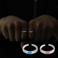 thumbnail image 1 of Sentmoon Womens Rings Stacking Rings Valentine Day Gifts In-the-dark Ring Couple Models Luminous Ring Live Adjustable Male And Female Pair Of Finger Ring To Send Girlfriend Gift, 1 of 9