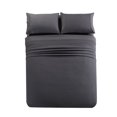 thumbnail image 2 of JML Twin Sheet Set - Soft Brushed Microfiber Wrinkle, Fade, Stain Resistant - 3 Piece,Dark Grey, 2 of 4