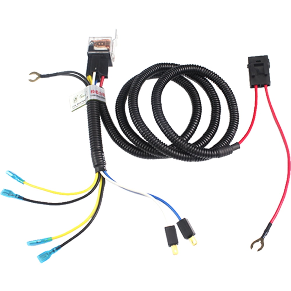 FARBIN Horn Wiring Harness Relay Kit for Car Truck 80a 4pin Spst Normally  Open (Relay pin double horn wiring harness, 12V)