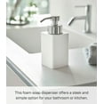 thumbnail image 3 of Yamazaki Home Foaming Soap Dispenser, White, ABS Plastic, 12.2 fluid oz., 360 milliliters, No Assembly, 3 of 7