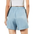 thumbnail image 3 of Lovito Casual Plain Pocket Delicate Texture Denim Shorts, 3 of 5