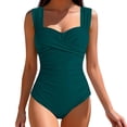 thumbnail image 5 of Fewfanhot Swimming Suits for Women One Piece Swimsuits Tummy Control Bathing Suits Modest Full Coverage Swimsuit Wide Straps Swimwear, 5 of 7