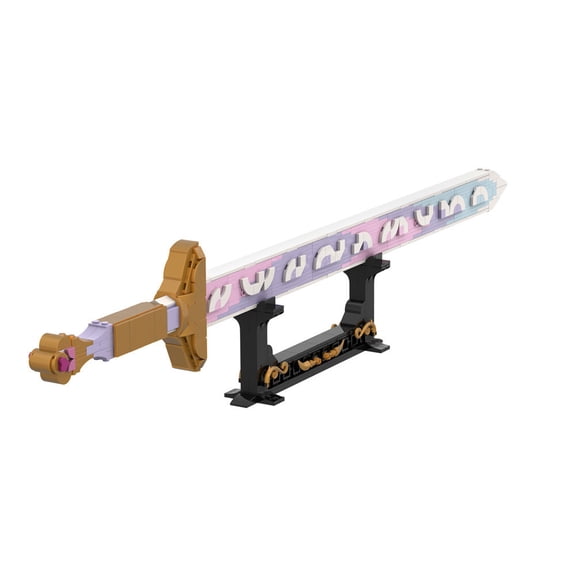 Remocguys 36" Rumi Sword Building Set with Scabbard Compatible with Lego MOC Swords for Adults Cosplay 611 Pcs