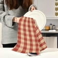 thumbnail image 6 of GZHJMY Vintage Plaid Checkered Kitchen Towel, Dish Towels Quick Drying Tea Towels Absorbent Hand Towels for Kitchen Sink Dinner Table 28 x 18 Inches, Set of 6, 6 of 7