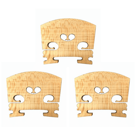 3X Full Size 4/4 Violin Bridge,3 x Full Size 4/4 Violin Bridge,As Shown