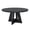 Black, variant on KIOOTTO Round Dining Table with Cross Pedestal Base, Brown