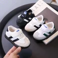 thumbnail image 2 of 2024 primavera y otoño zapatos para caminar para hombres y mujeres 1-2 años tablero de cuero de 3 piezas zapatos deportivos para niños pequeño blanco S, 2 of 5