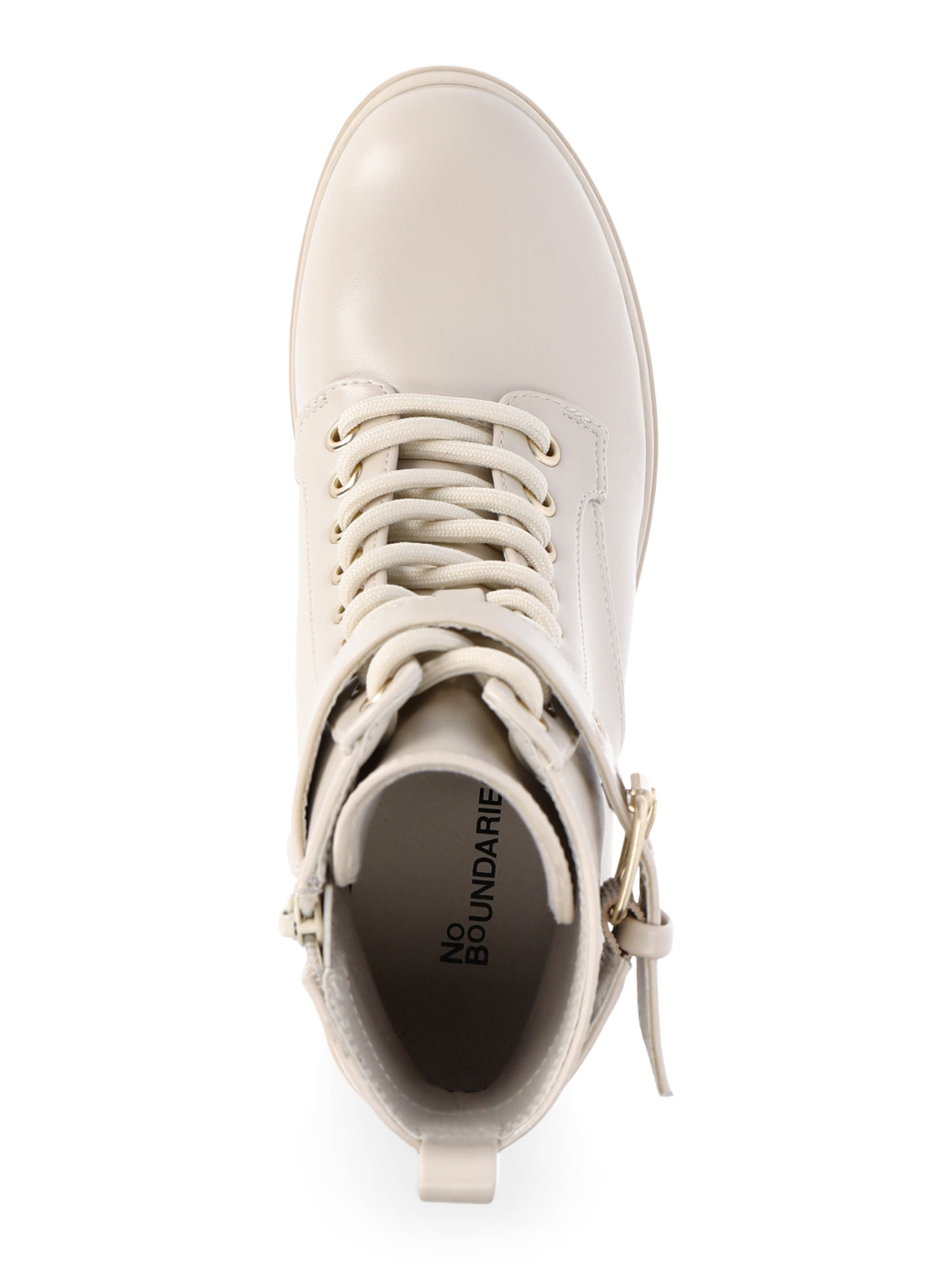 No Boundaries Women's Lace Up Motto Boot, Wide Width Available
