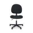 thumbnail image 2 of Bowery Hill Swivel Upholstered Armless Office Chair in Black, 2 of 5