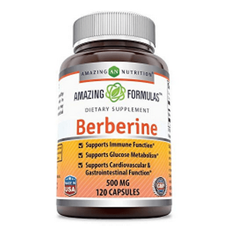 Amazing Formulas Berberine 500 Mg 120 Capsules (Best Form Of Berberine)